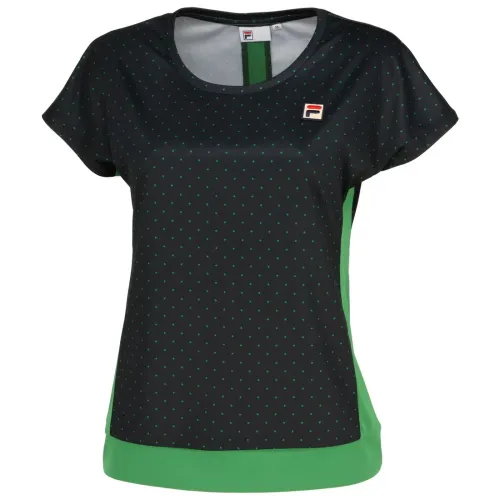 FILA Tennis Tops Women's Black Crew Neck Moderate
