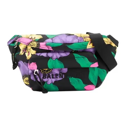 Balenciaga Canvas Bag Fanny Pack Women's Black & Multicolor