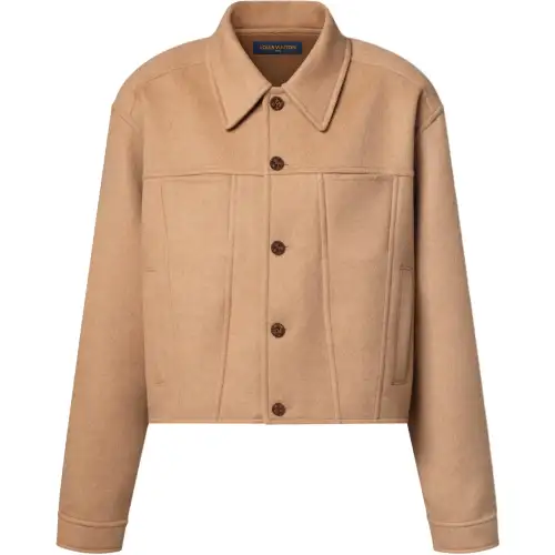 LOUIS VUITTON Boxy Camel Jacket