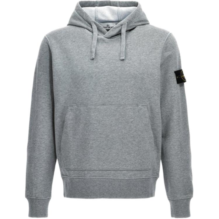 Мужское худи STONE ISLAND Hoodie (черное)