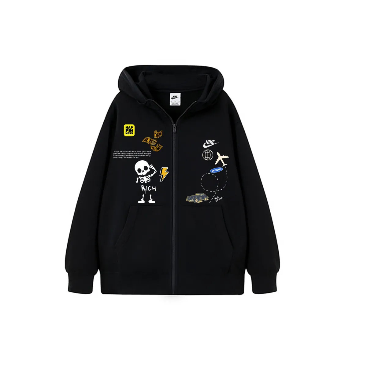 Nike Jackets Men's Black Hooded Moderate Other