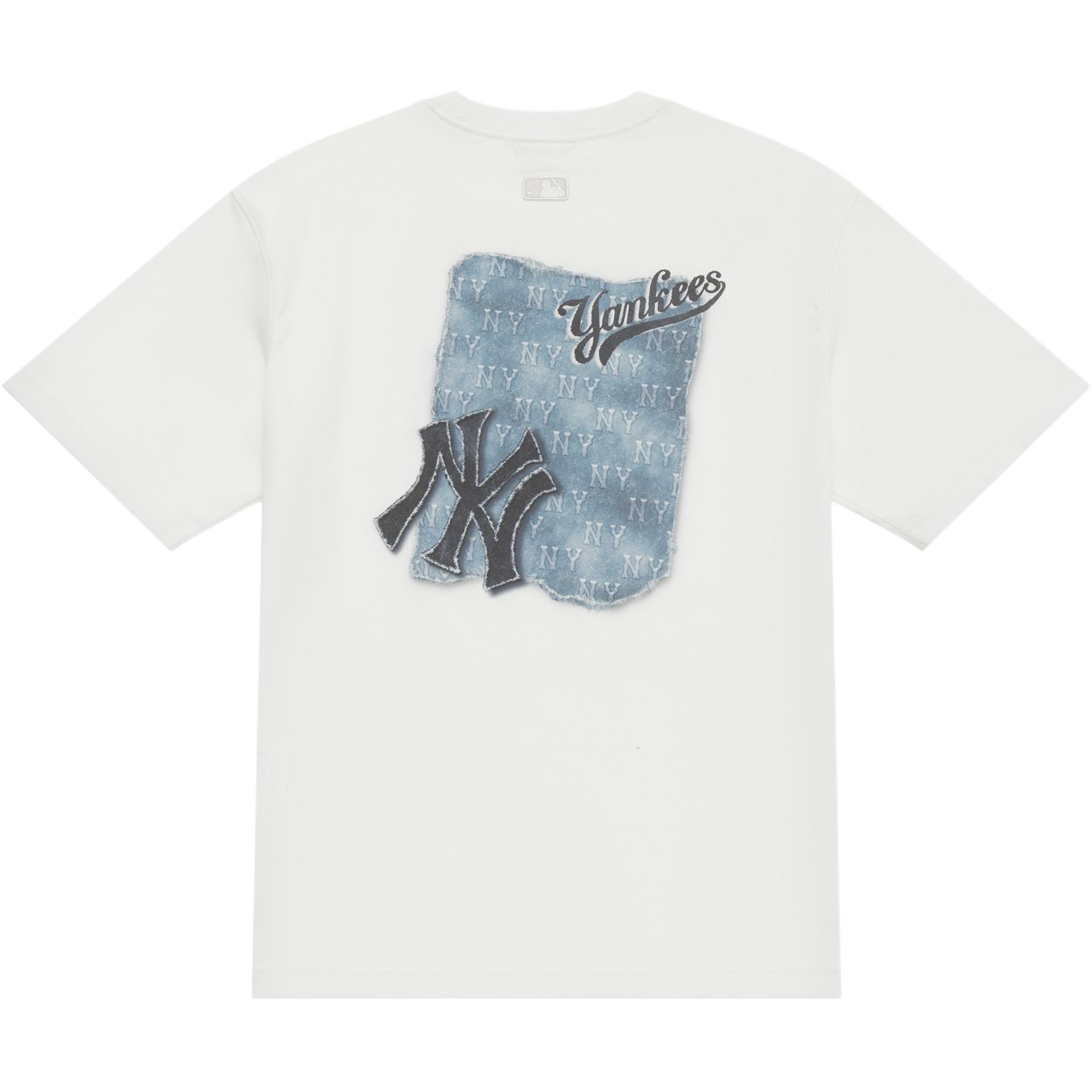 Футболка MLB Monogram T-Shirt (бежевая)