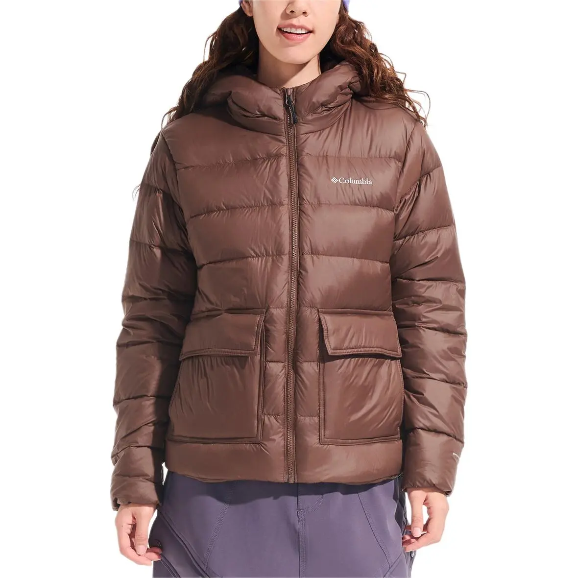 Columbia Down Jackets Women's Brown 256 Thickened