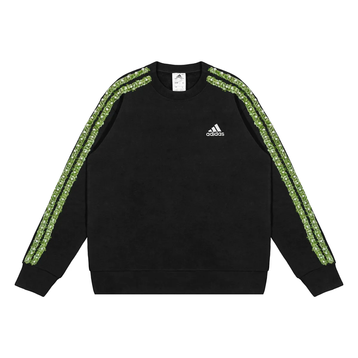 Adidas Sweatshirts Unisex Black Crew Neck Moderate