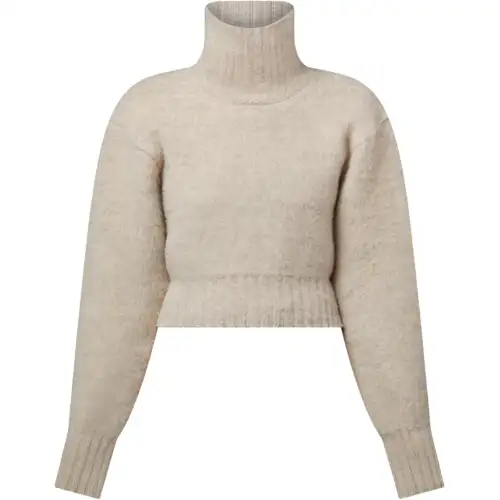 LOUIS VUITTON Cropped Brushed Knit Pullover