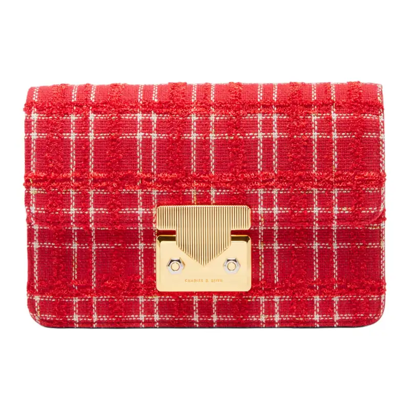 CHARLES&KEITH Wedding Pu Small Square Bag, Shoulder Bag, Crossbody Bag Small Women's Multicolor
