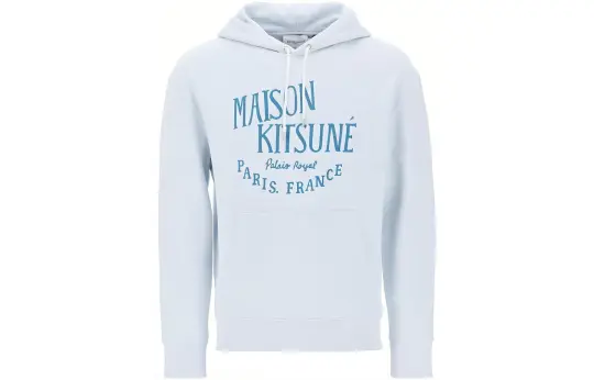 Maison Kitsuné Logo Printed Drawstring Hoodie
