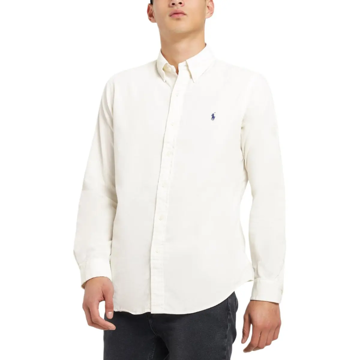 Polo Ralph Lauren Shirt Classic Version Men's Milk White