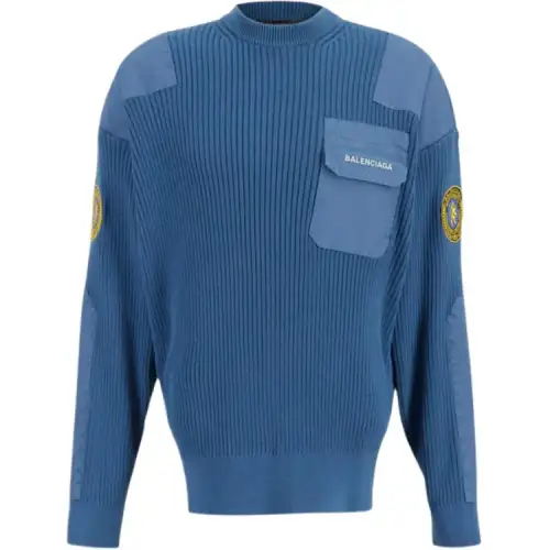 Balenciaga Flap Pocket Knitted Jumper