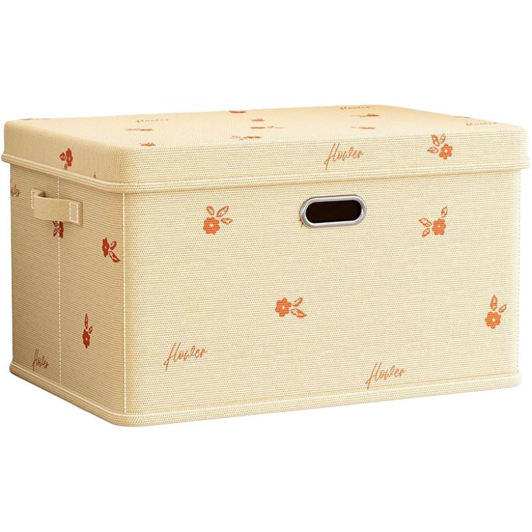 ETRAVEL non-woven fabric red flower world cover clothes home wardrobe drawer-type organizing box large capacity foldable storage storage box
