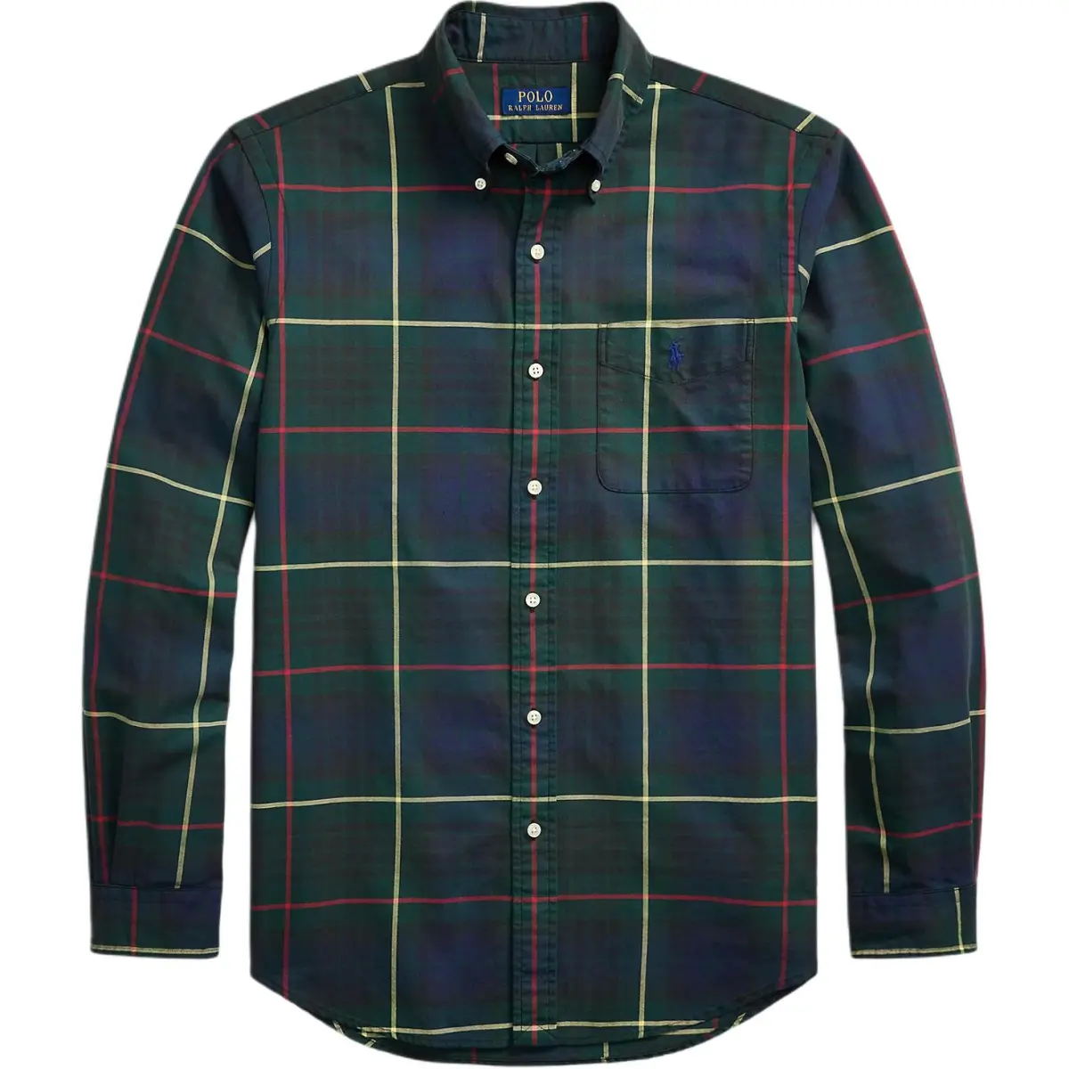 Polo Ralph Lauren Shirts Men's Marine Blue Lapel Moderate Other