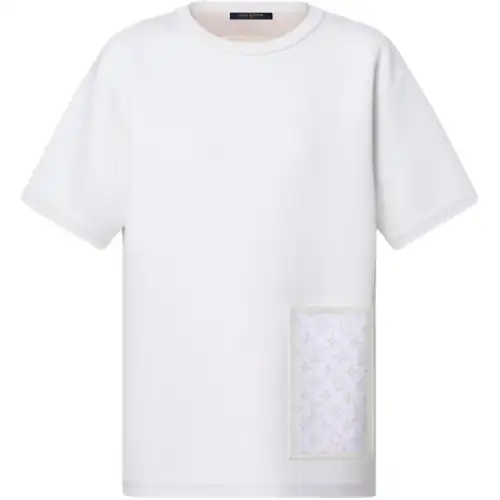 LOUIS VUITTON FW23 Drop Shoulder Sleeve T Shirt Women's White