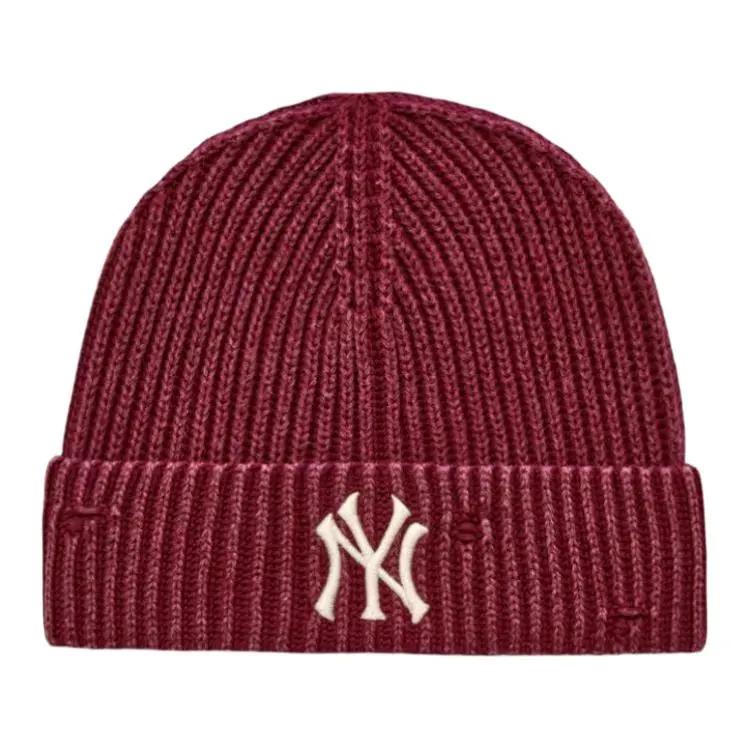 MLB 100% Cotton Beanies Unisex Burgundy