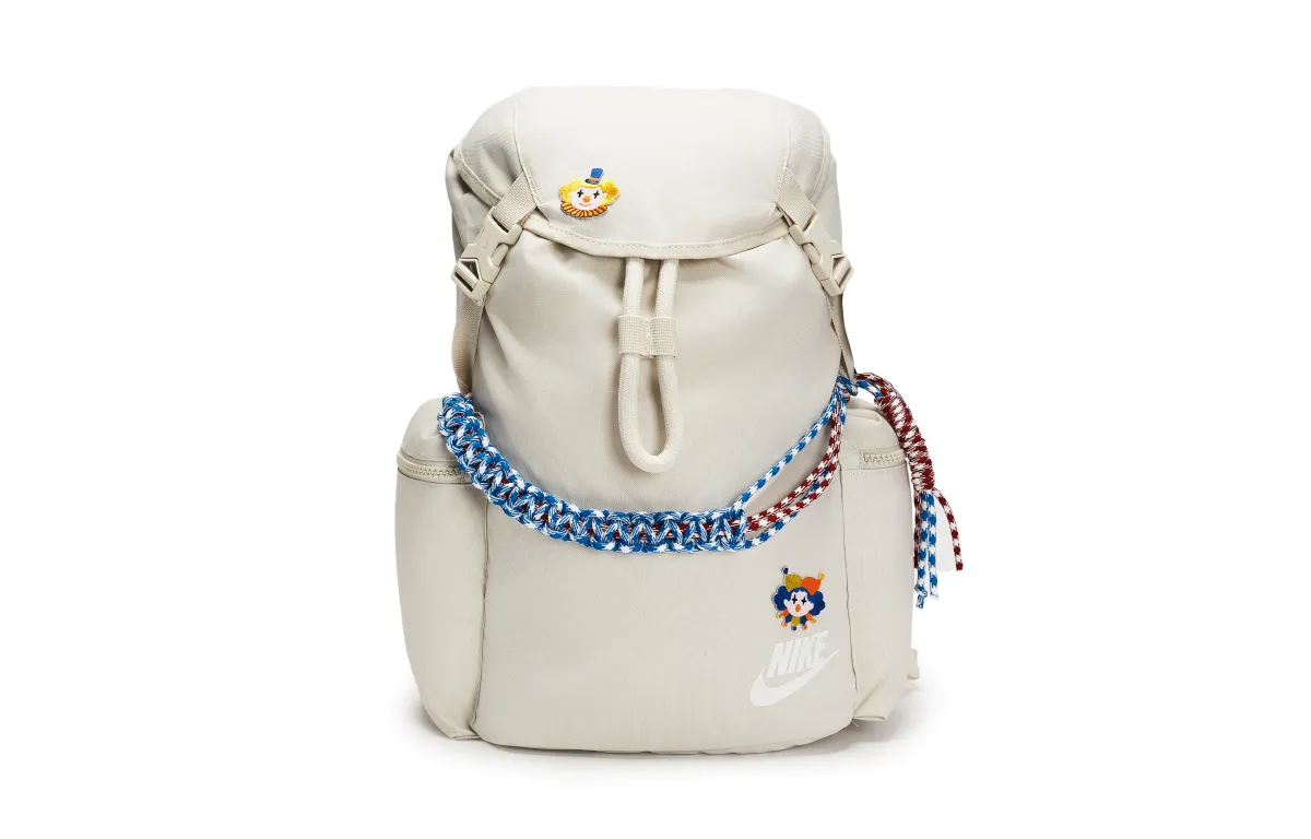 Nike Heritage Polyester Fun, Surreal Aesthetics, Fabric Patches, Braided String Decoration Backpack Regular Unisex