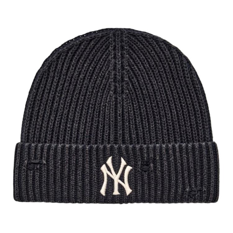 Шапка MLB Beanie (черно-серая)