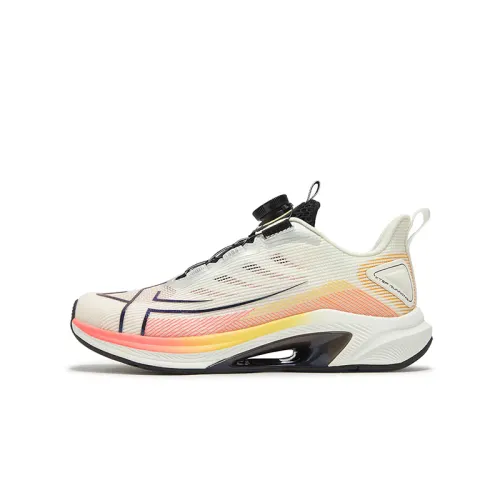 Xtep Blast 1.0 Mesh Physical Examination Professional Sports Rebound Wear-Resistant Lightweight Shock Absorption Low-top Running Shoes Sail White/Silver Size 33-42 Children's Style