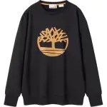 Timberland Sweatshirts Men's 001 Black Crew Neck Moderate