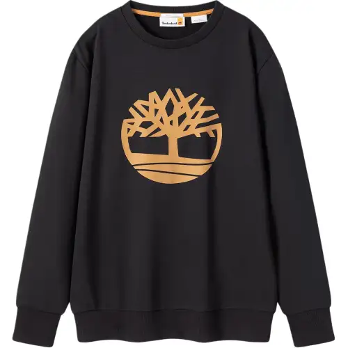 Timberland Sweatshirts Men's 001 Black Crew Neck Moderate
