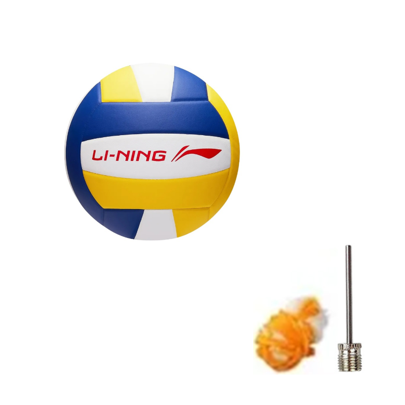 LiNing PU Size 5 Volleyball Unisex Blue White Yellow