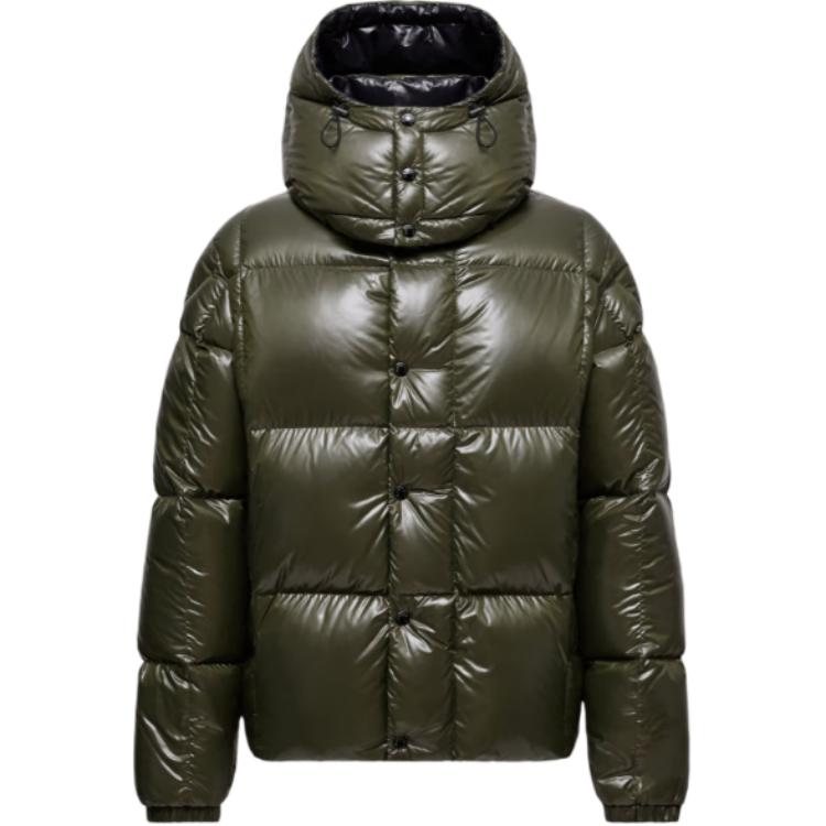 Мужской пуховик Moncler Parana Logo (черный)