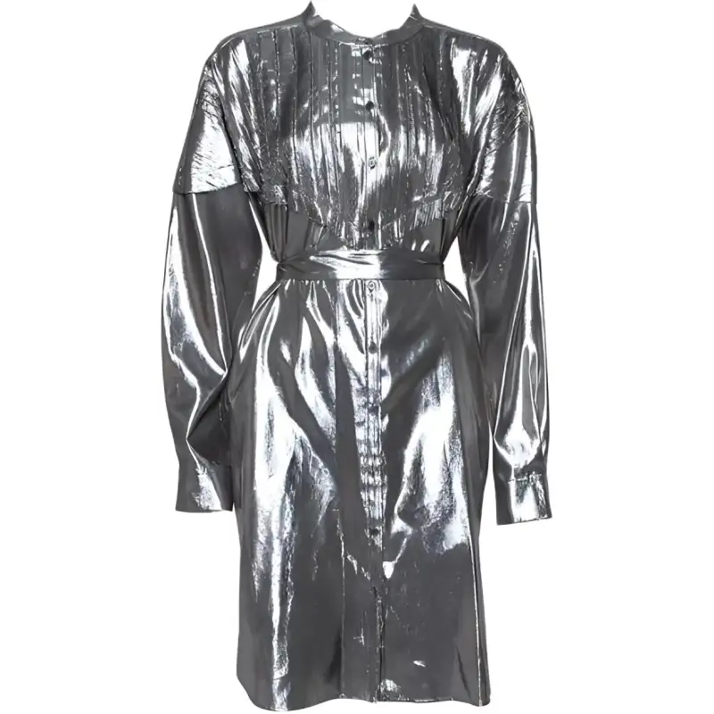 Burberry Long Sleeved Dress Women's Silver