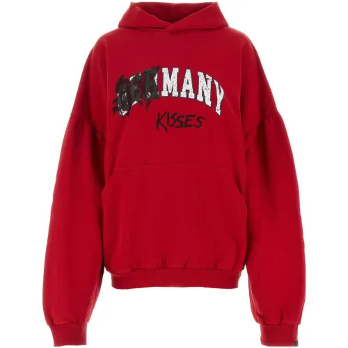 Balenciaga Round Hoodie 'Faded Red'