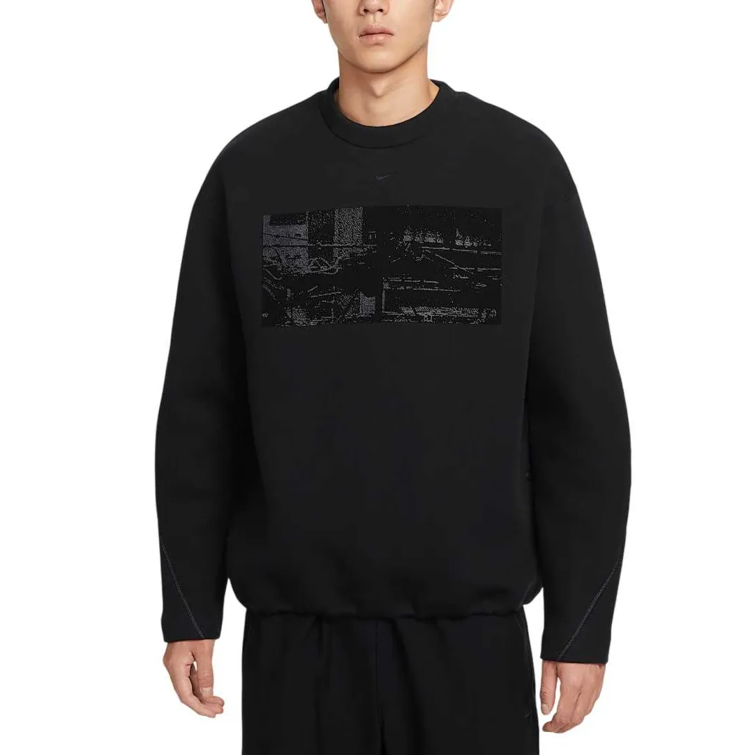 Nike Tech Men's Fleece Crew With Reflective Accents