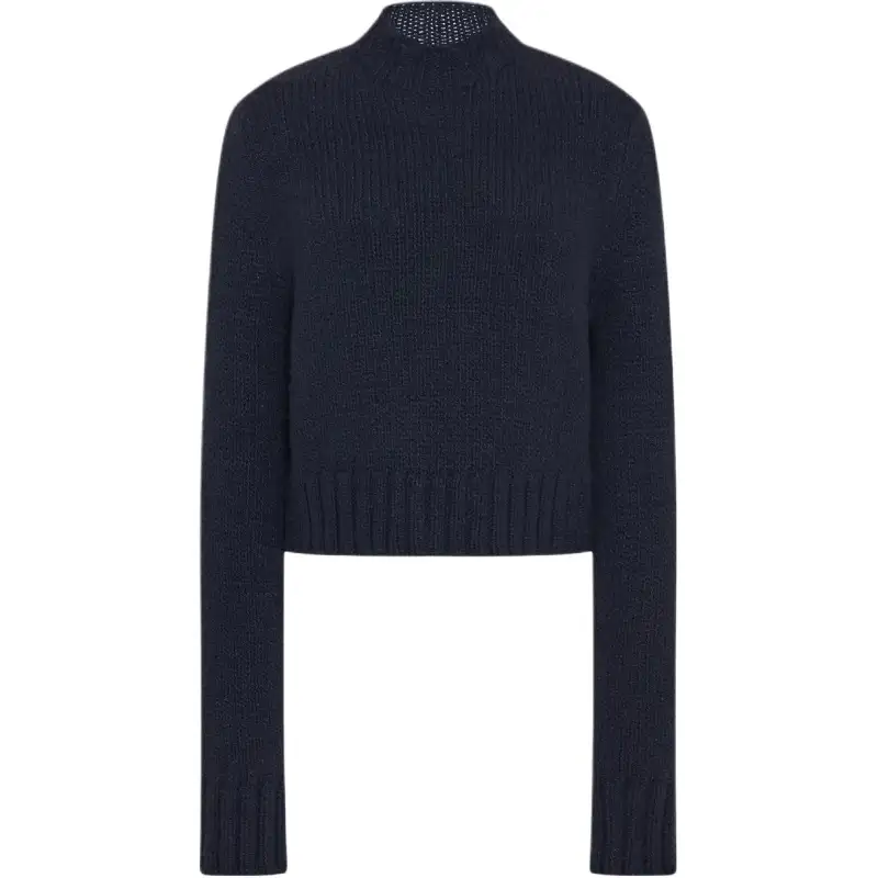 THE ROW Sweaters Women's Marine Blue Half Turtleneck Moderate Other