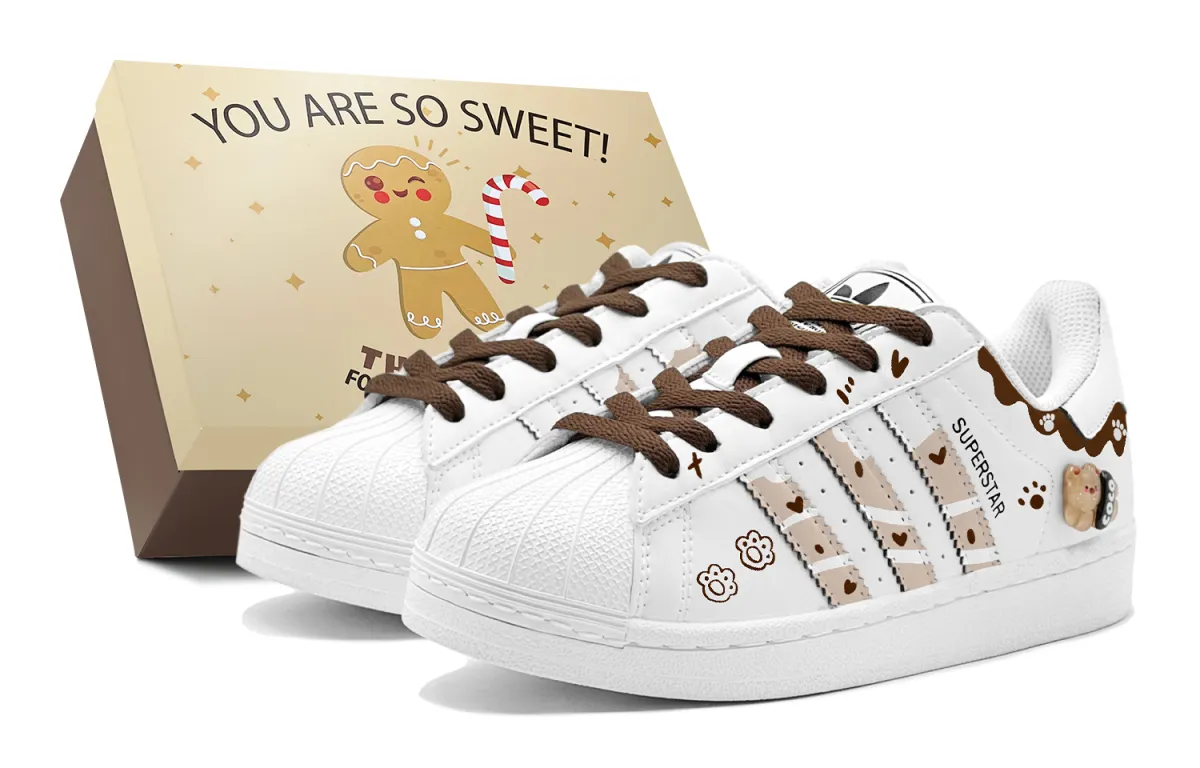 Adidas Originals Superstar 2 Shell Head, Playful Bear Low top Skateboard Shoes Unisex Brown White