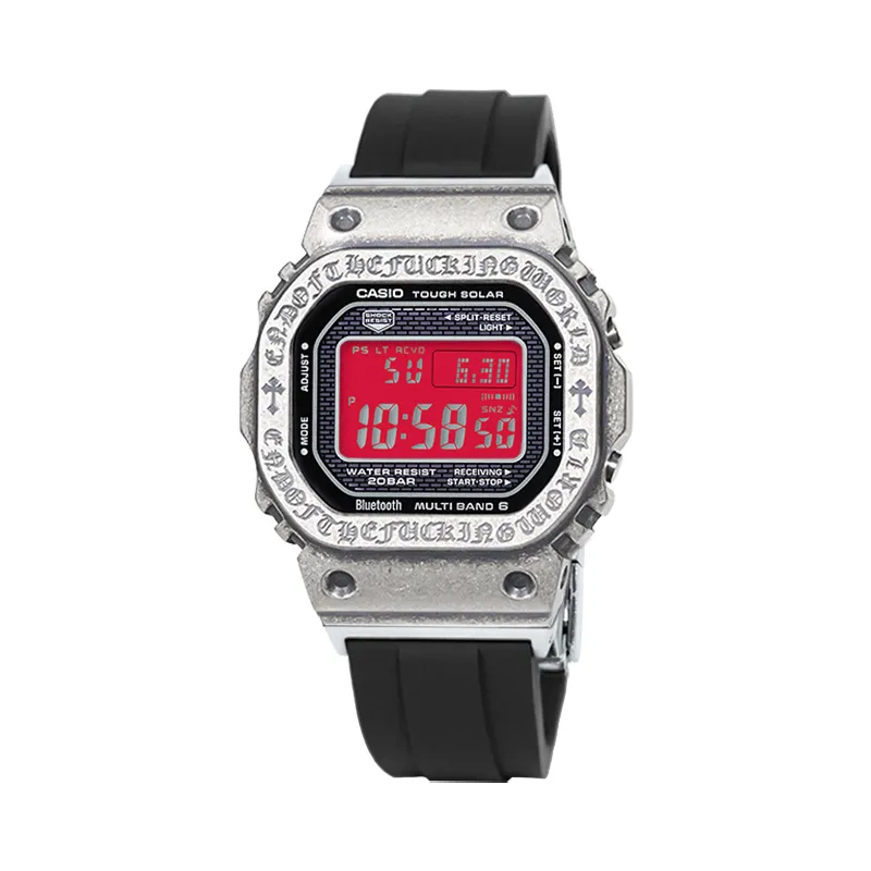 CASIO Custom Collection Waterproof Solar Movement Resin Strap Watch Unisex Red Watch Dial
