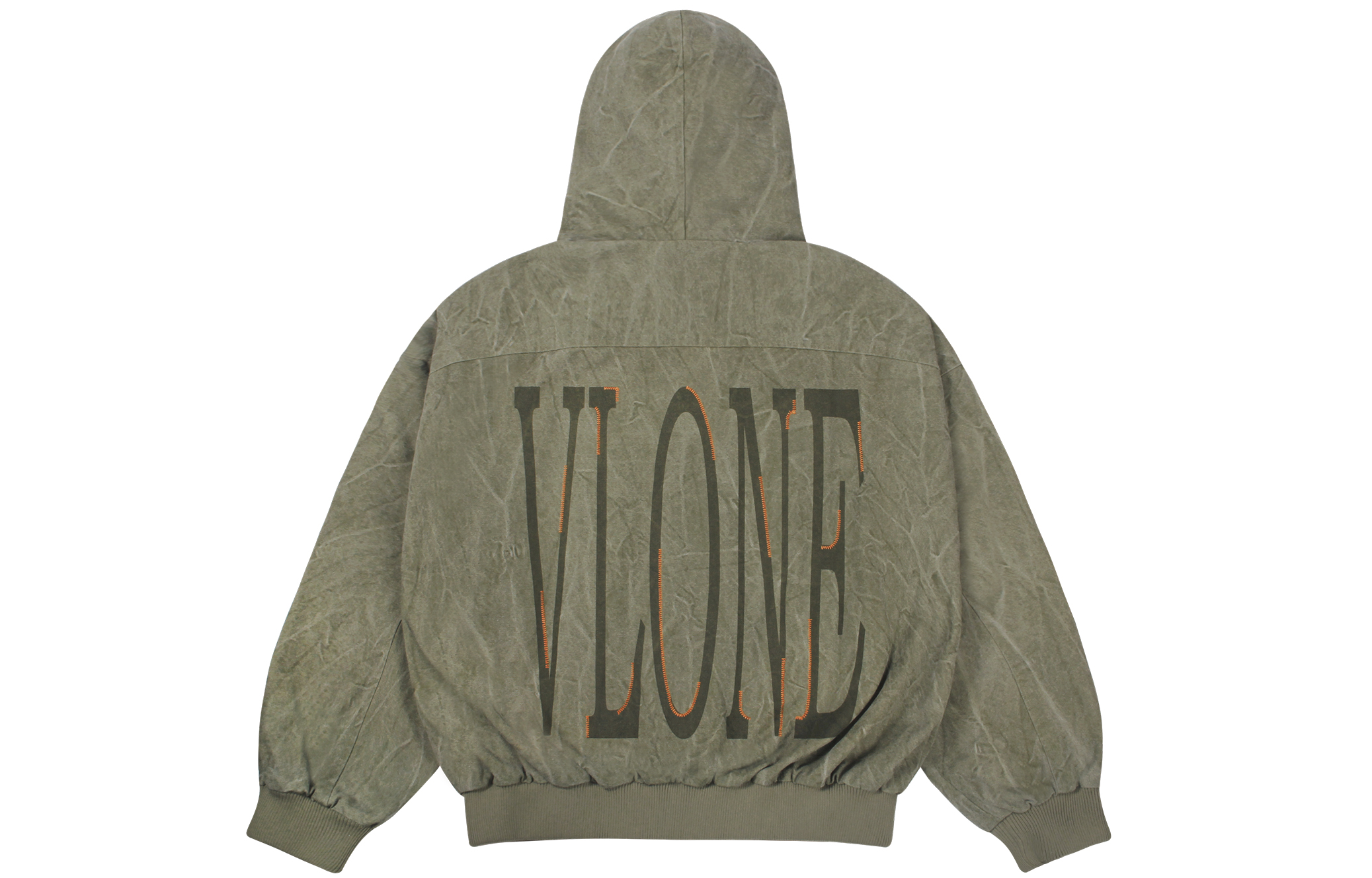 Куртка VLONE Big Logo Washed Jacket (черная)