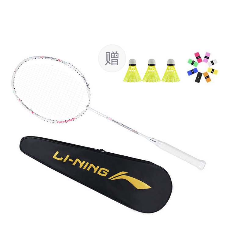 Li Ning Thunder Super Light Mini Cannon AYPT313 Full Carbon Badminton Rackets Entry level 675mm Single Racket