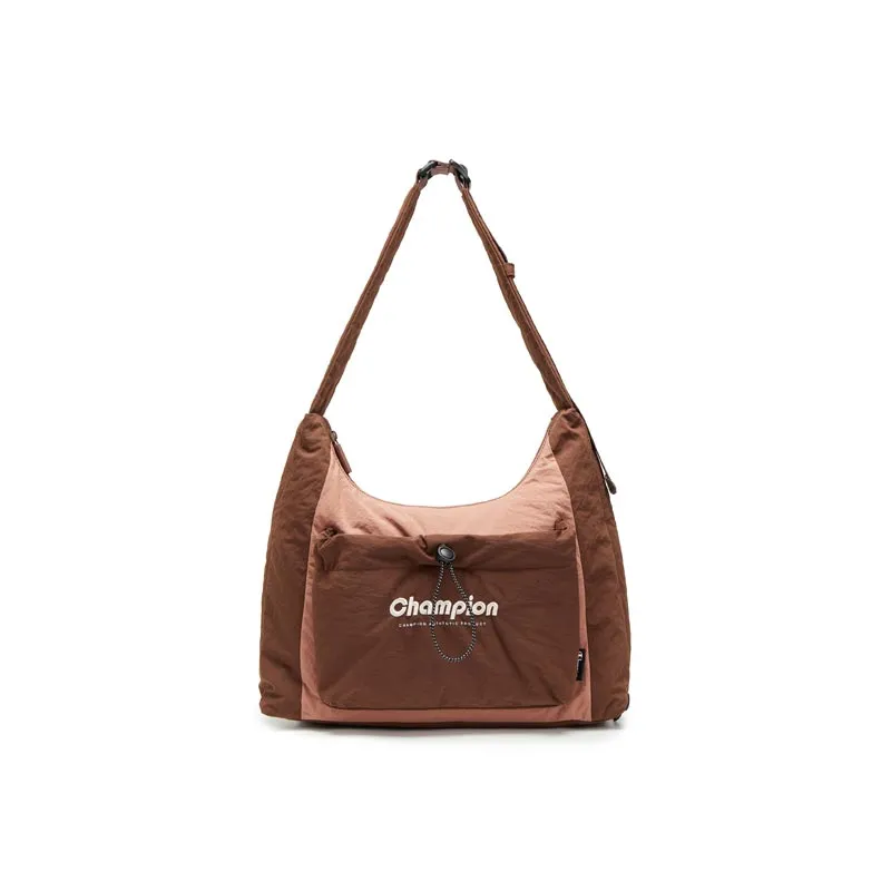Champion Fabric Shoulder Bag Large Unisex Pinecone Brown/Roasted Almond Brown/Black/Wolf Gray/Autumn Moon Gray/New Ecru