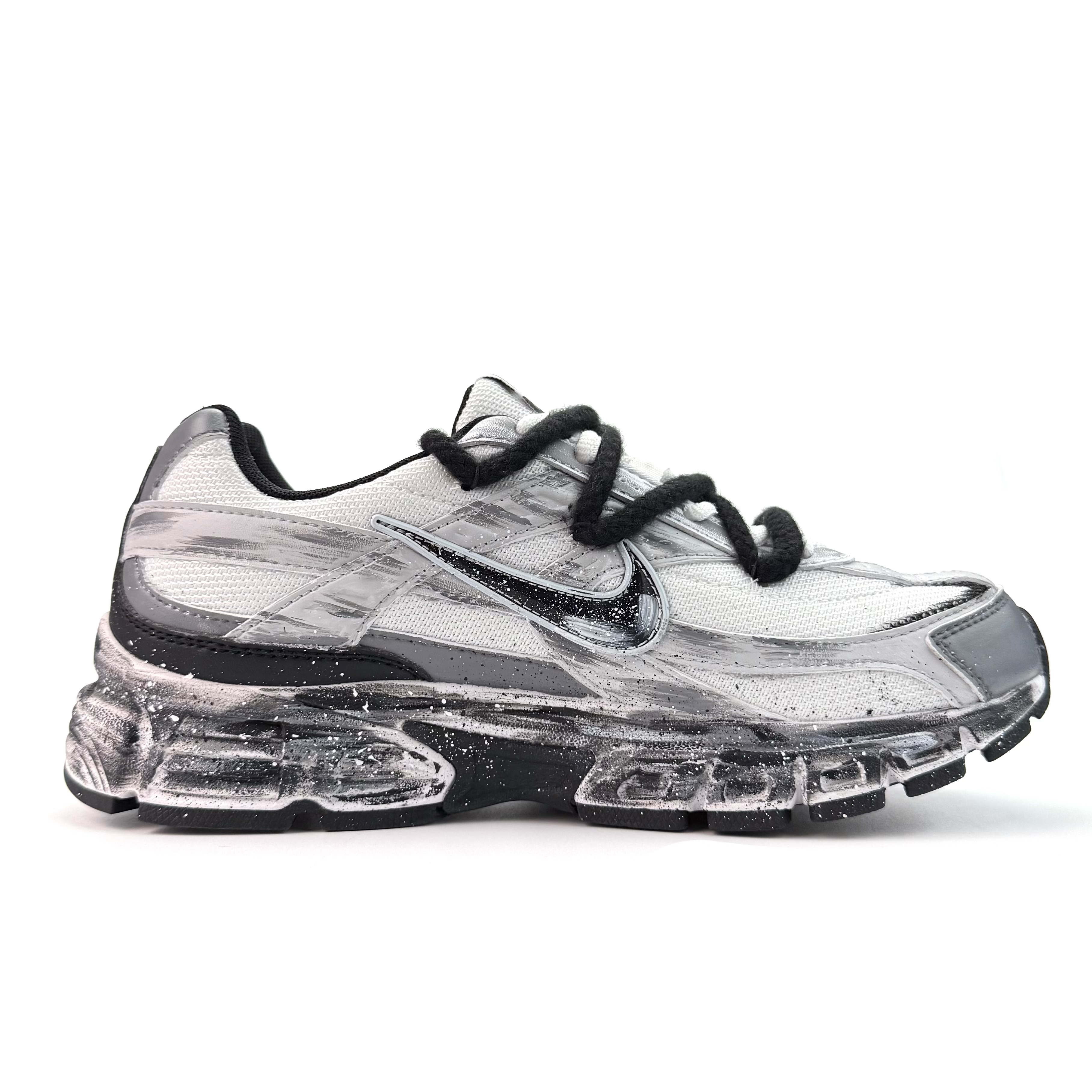Nike Initiator Abrasion Resistant Low top Casual City Commuting Running Shoes Unisex Black Gray