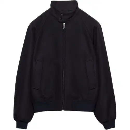 PRADA Raglan sleeve Ribbed Jacket