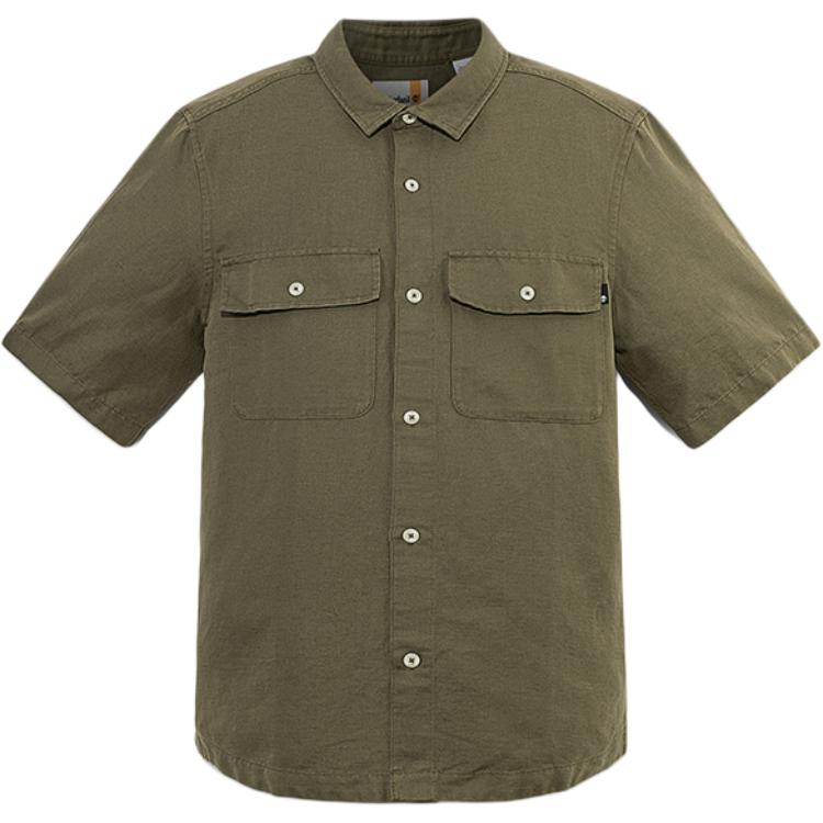 Мужская рубашка Timberland Linen Shirt (бежевая)