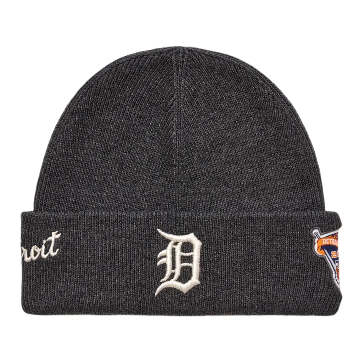 MLB Detroit Tigers Polyester Beanies Unisex Dark Gray