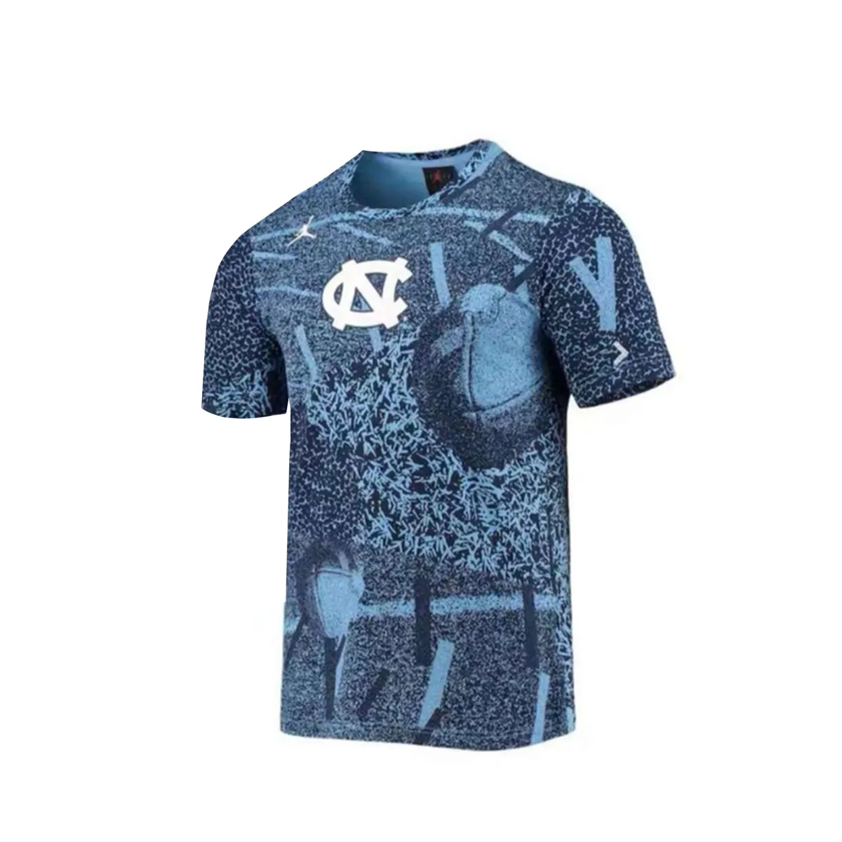 Jordan T-Shirts Men's Blue Crew Neck Moderate