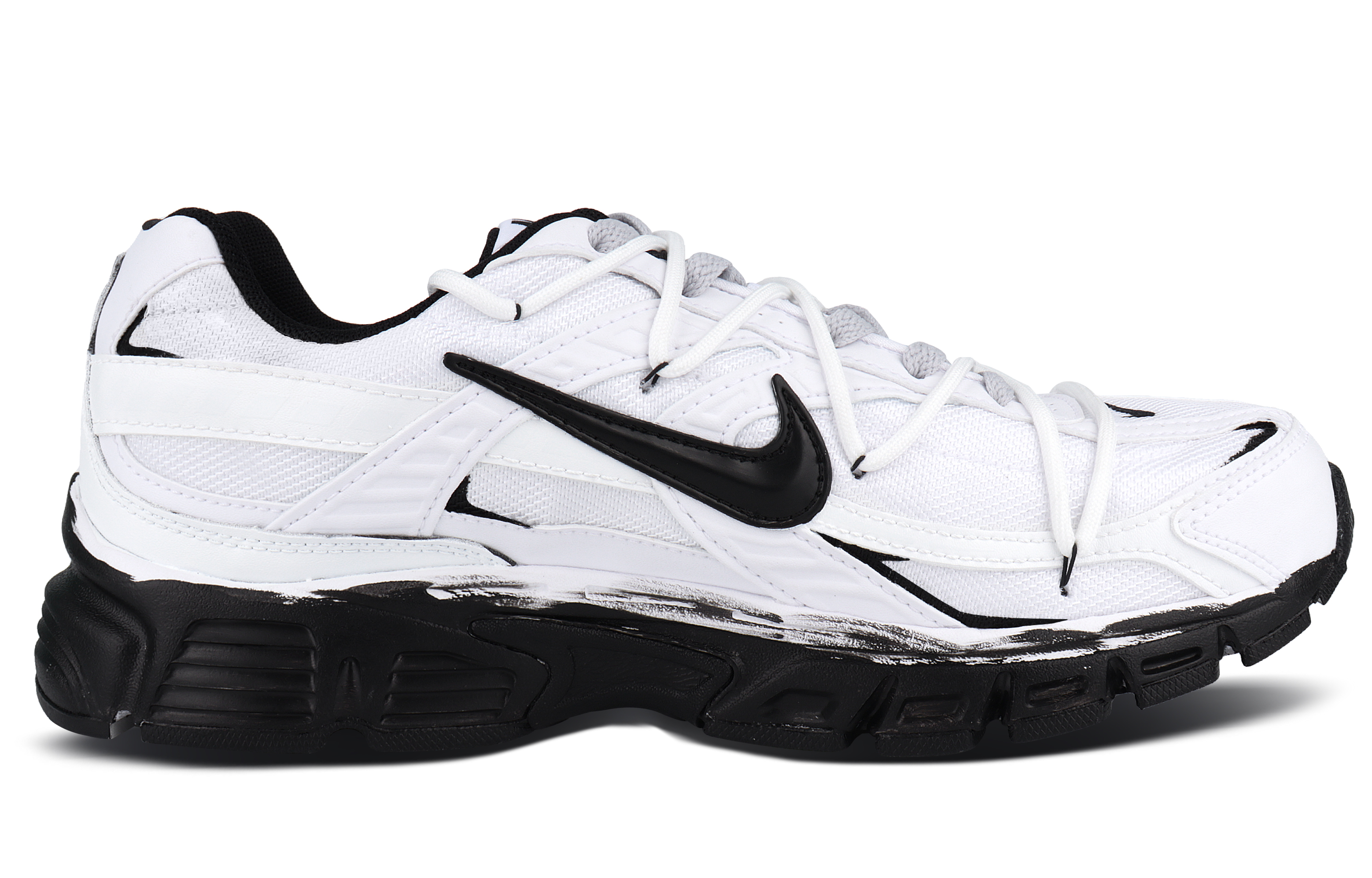 Nike Initiator Abrasion Resistant Breathable Low top Running Shoes Unisex Black White