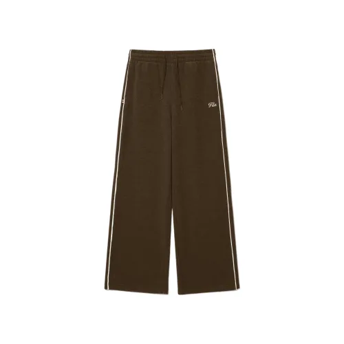 FILA Casual Pants Women's Brown Moderate Straight Fit Pants