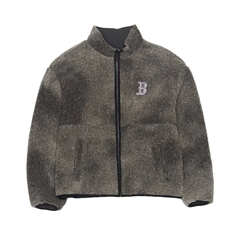 MLB Boston Red Sox Velvet feel Coat Unisex Boston Red Sox/Charcoal Gray