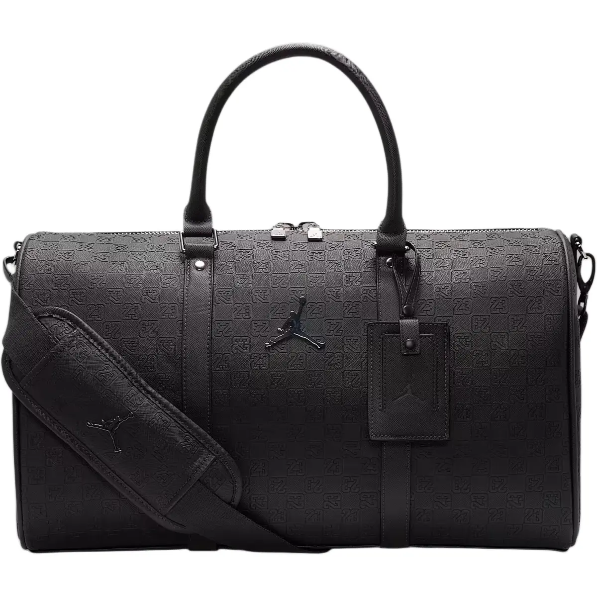 Jordan 25L Polyurethane Travel Bag Unisex Black