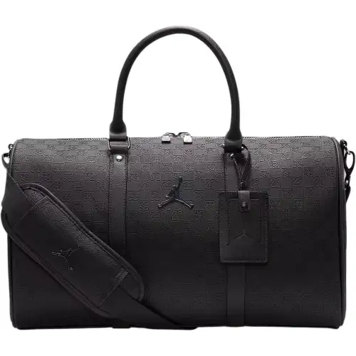 Jordan Adjustable removable straps, polyurethane black travel bag for men and women, for beloved