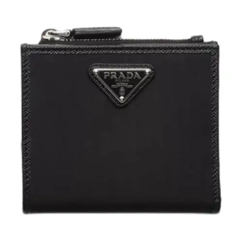 PRADA Recycled Nylon Wallet Small Men's Black