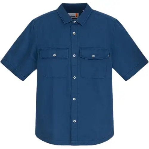 Timberland Shirts Men's Dark Indigo Lapel Moderate