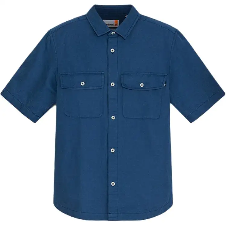 Timberland Shirts Men's Dark Indigo Lapel Moderate