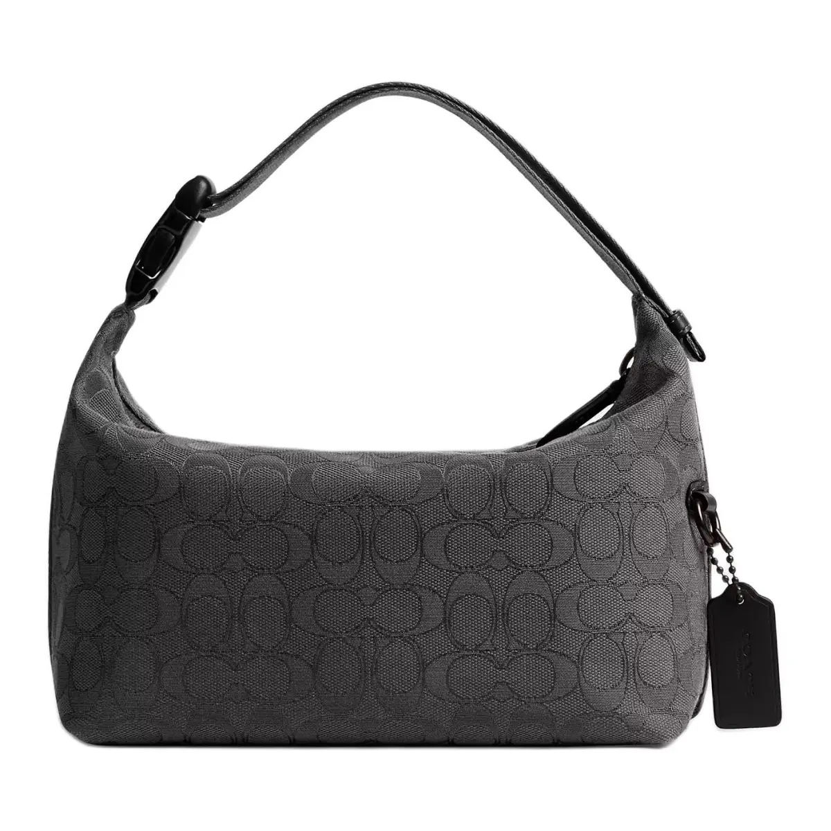 COACH Travel Kit Signature Jacquard With Calfskin Handbag Medium Women's Black