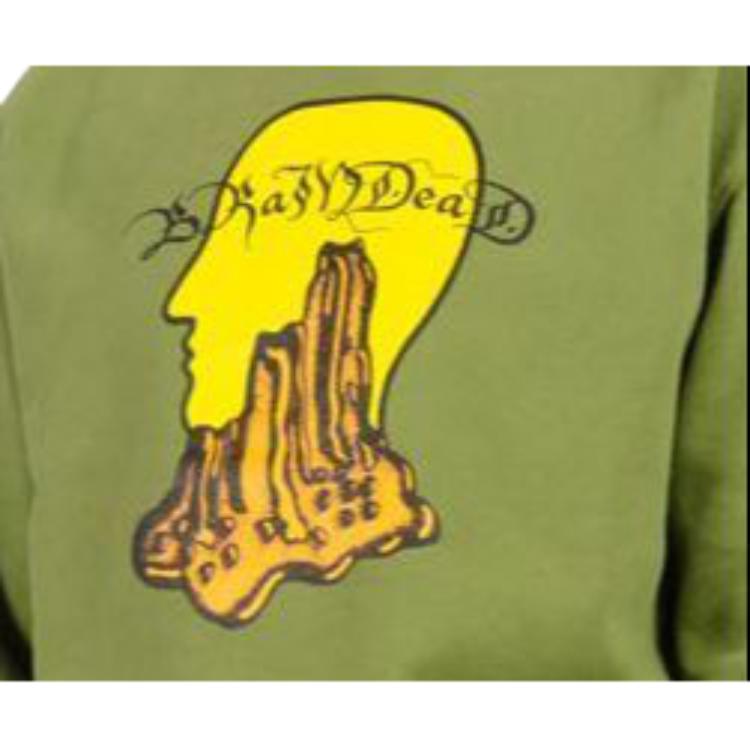 Мужской свитшот Brain Dead FW21 (зеленый) — фото 4