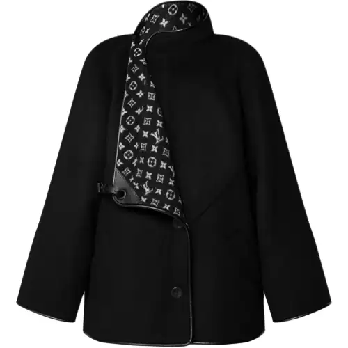 LOUIS VUITTON Double Face Clip Front Coat