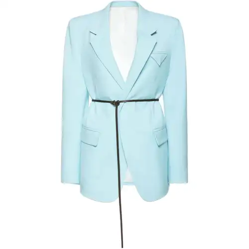 Bottega Veneta Belted Waist Twill Jacket